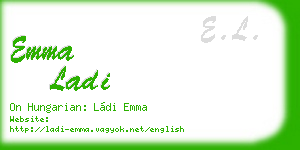 emma ladi business card